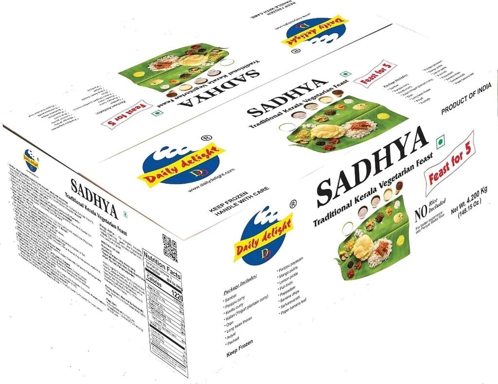 Daily Delight Frozen Vegetarian Sadhya for 3 People