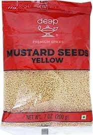 Deep Yellow Mustard Seeds Whole 7oz