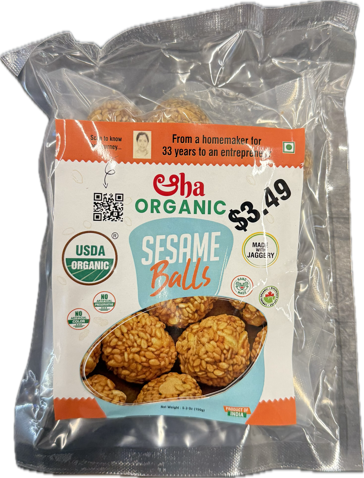 Aha Organic Sesame Balls 150g