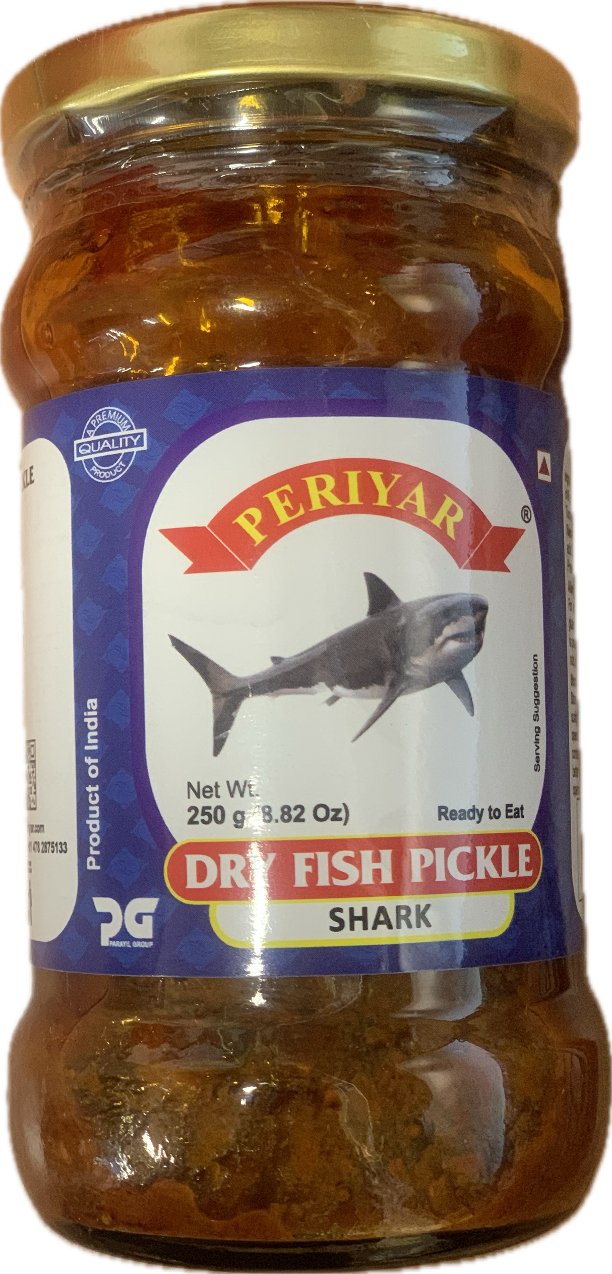 Periyar Dry Fish ( shark ) Pickle 250g