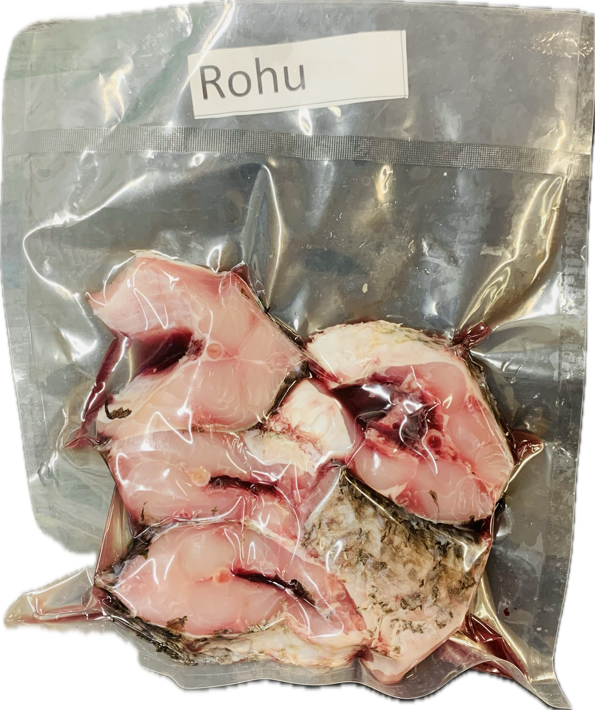 Fresh Rohu Fish Steak  ( Cleaned ) 1.1lb - Air Shipped from India - Never Frozen