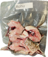 Fresh Rohu Fish Steak  ( Cleaned ) 1.1lb - Air Shipped from India - Never Frozen