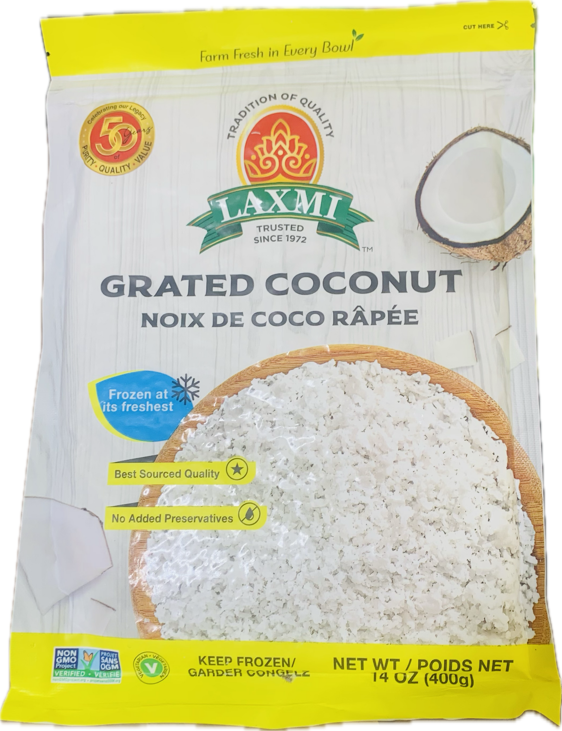 Laxmi Grated Coconut 400 gm – Maurya Grocery