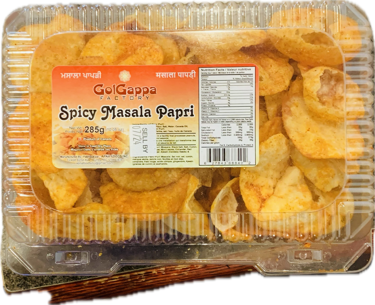 GolGappa Factory Spicy Masala Chat Papri 285g