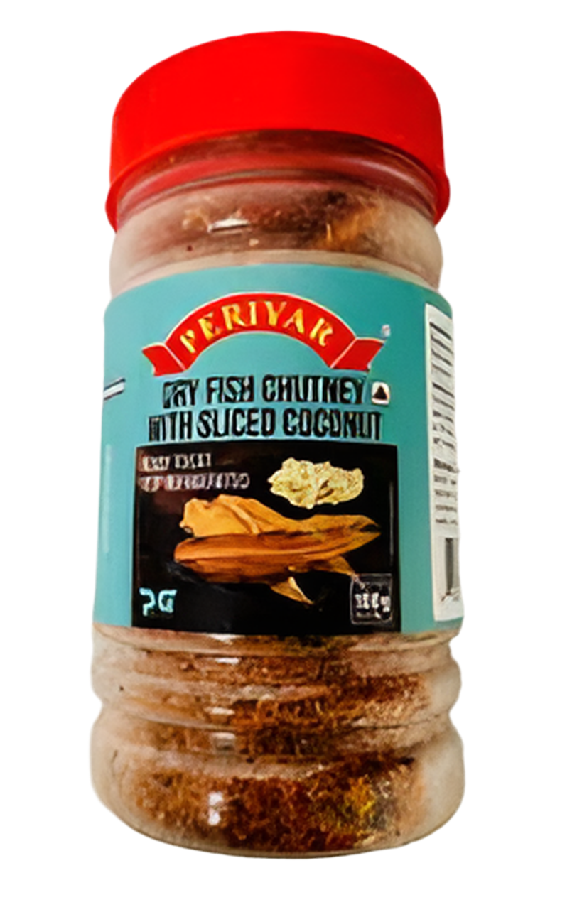 Periyar Dry Fish Chutney With Sliced Coconut 100gm