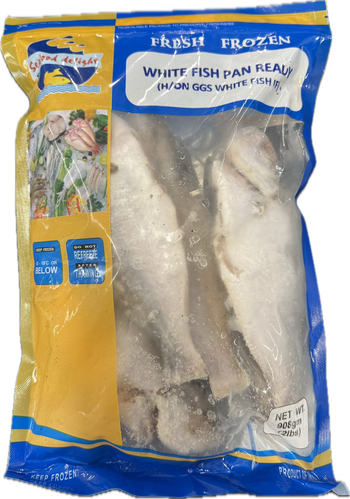 Daily Delight Cleaned White Fish / Parava / False Trevally  2lb