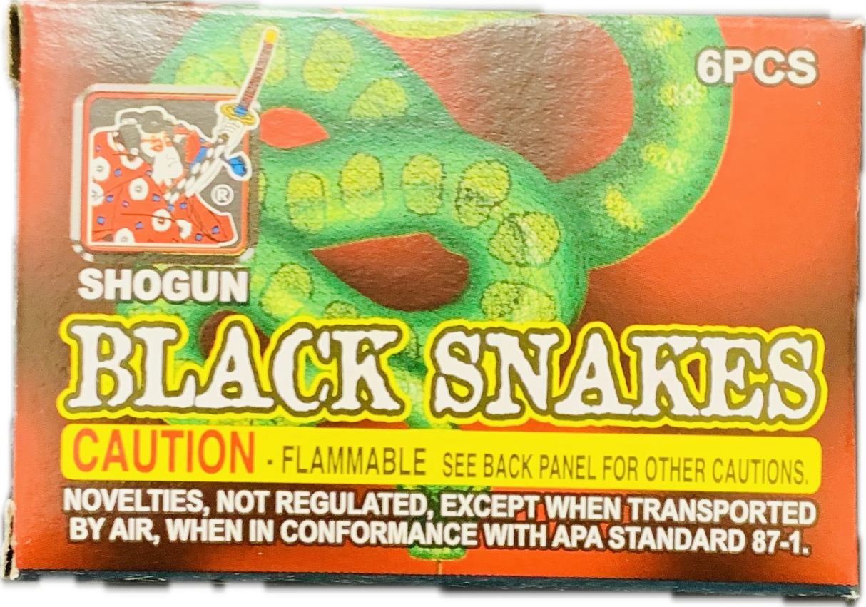 Shogun Black Snakes 6 Pc - 1 pack