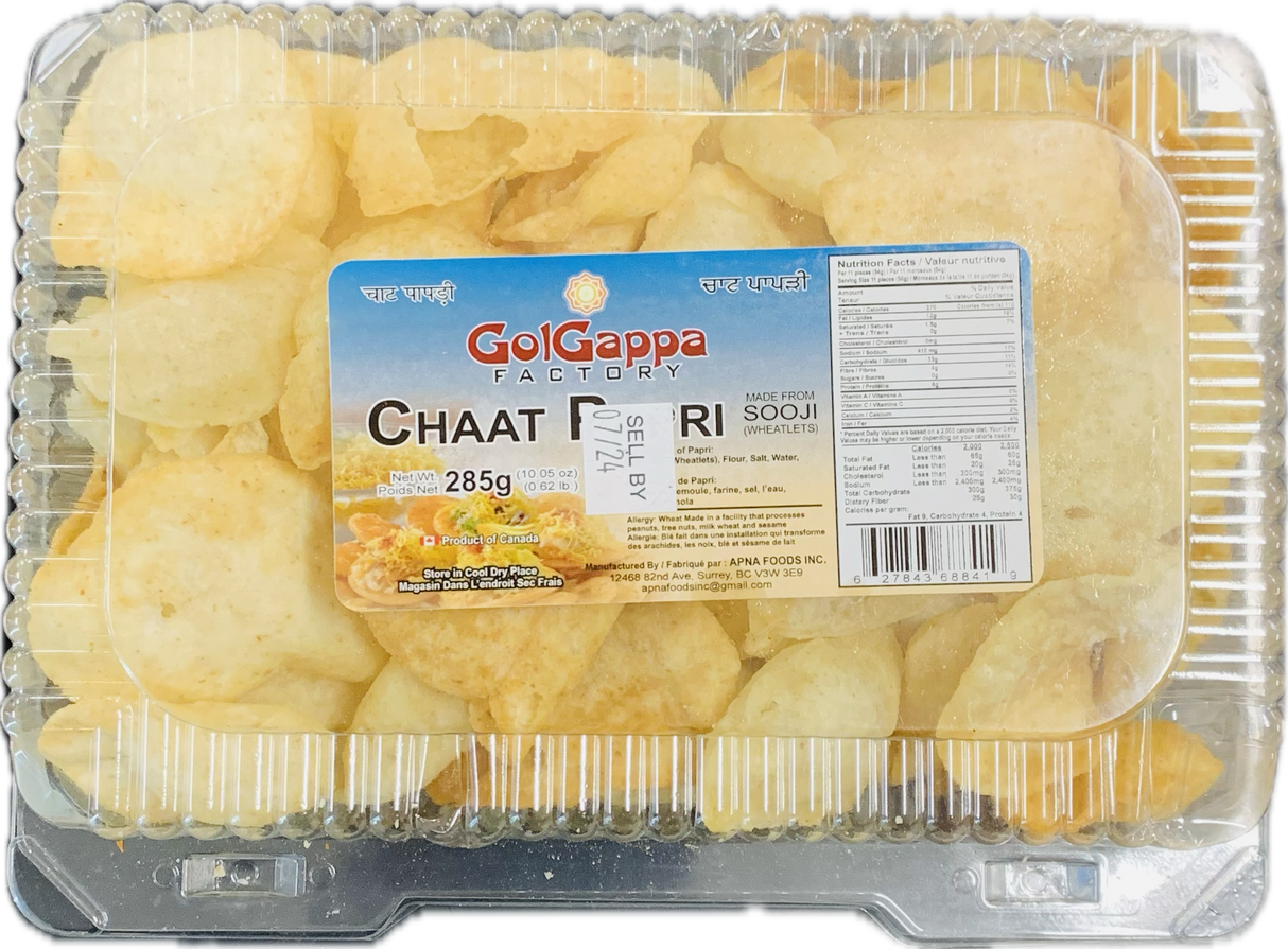 GolGappa Factory Chat Papri Plain 285g