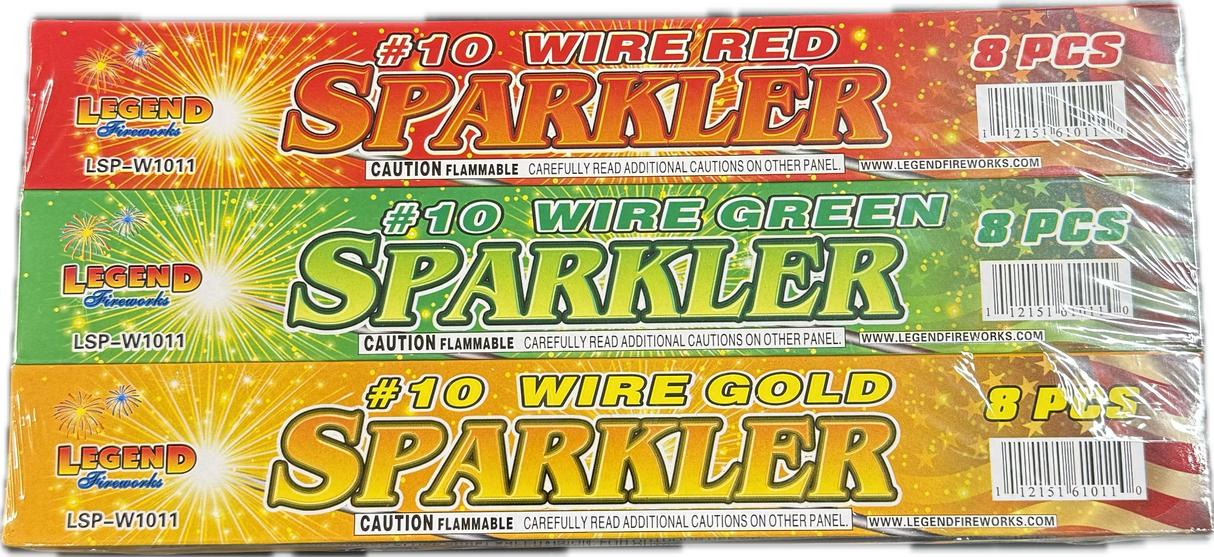 Legend Color Sparkler  8pc x 12 - Assorted Pack