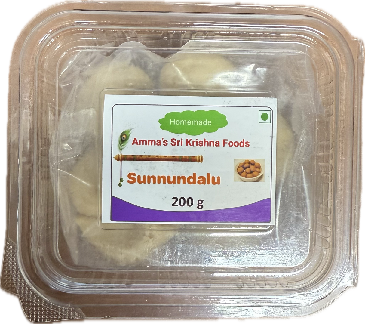 Amma's Sri Krishna Sweets Sunnundalu 200g - Air Shipped from India