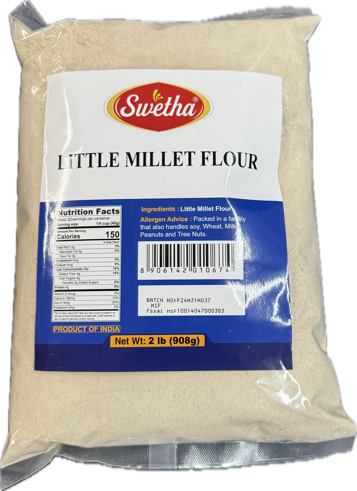 Swetha Little Millet Flour 2lb