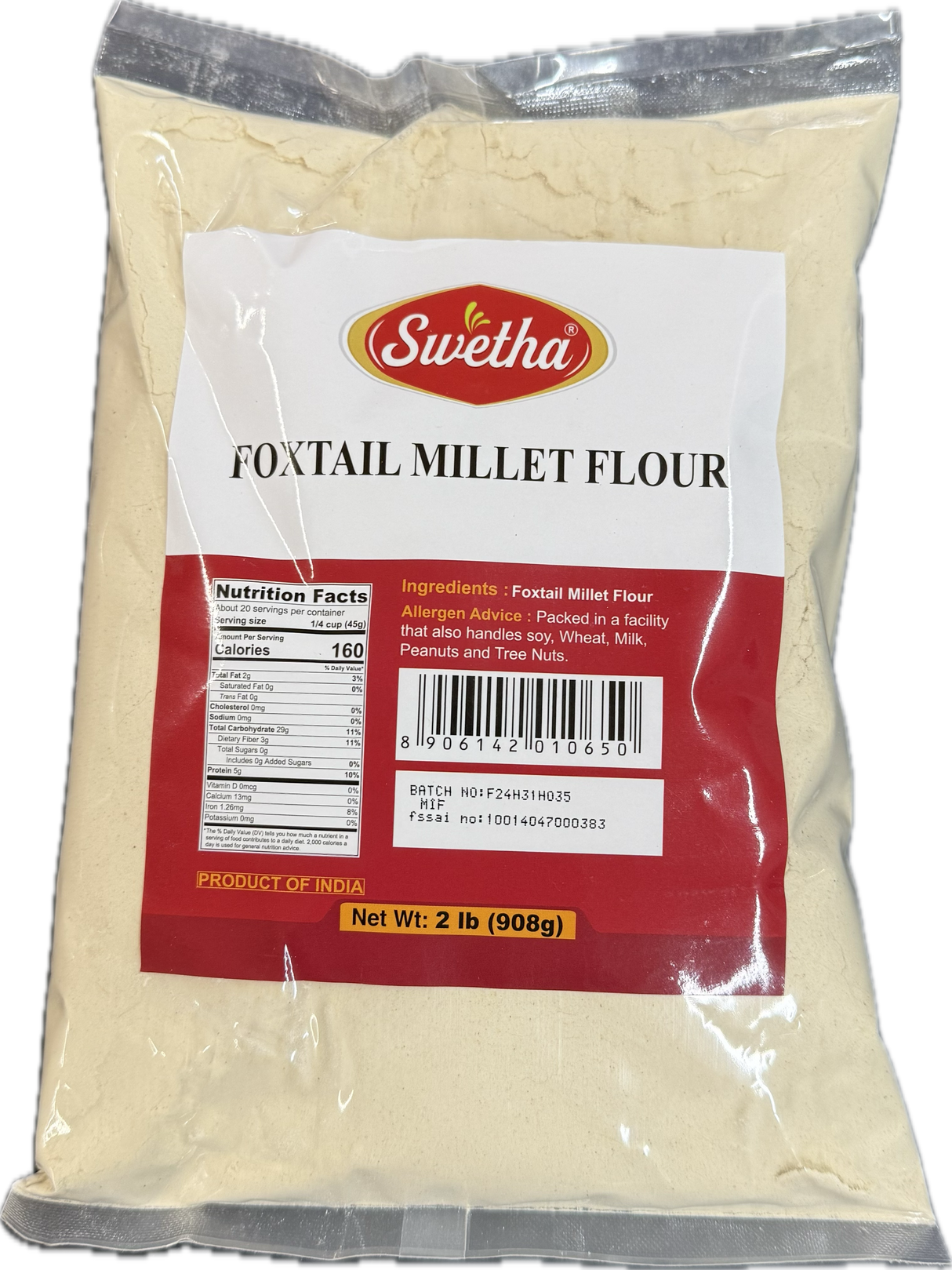 Swetha Foxtail Millet Flour 2lb