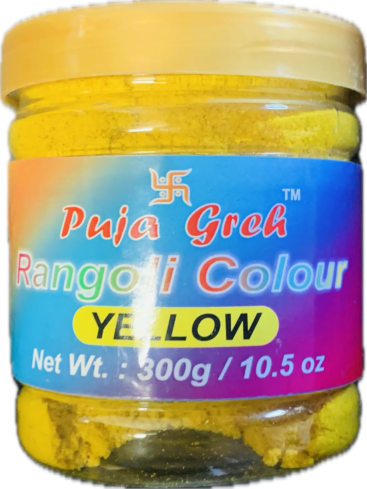 Puja Greh Rangoli Color - Yellow 300g