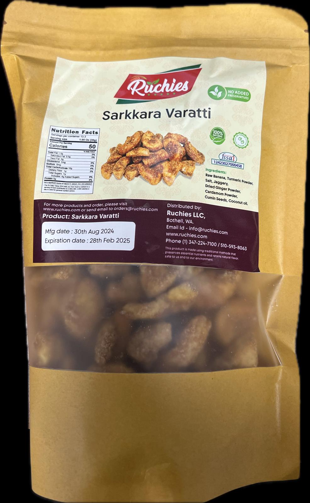 Ruchies ( Ruchikarm ) Sarkara Varatti 200g ( Air Shipped from India )