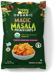 Happy Leaf Organic Masala Potato Chips 75g