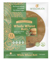 Wisoman Whole Wheat Roti Uncooked - 12Pc