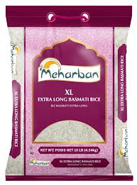 Meherban XL Extra Long Basmati Rice 10lb