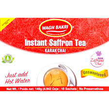 Wagh Bakri Instant Unsweetened Saffron Tea 140gm