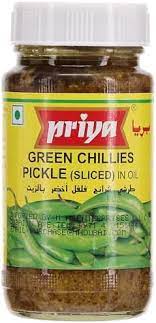 Priya Green Chilli  ( Sliced ) Pickle 300gm