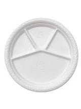 Namaste Disposable Round Plates (3 compartment) - 50 Pc