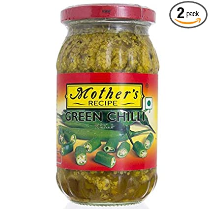 Mothers Green Chilli Pickle 500g