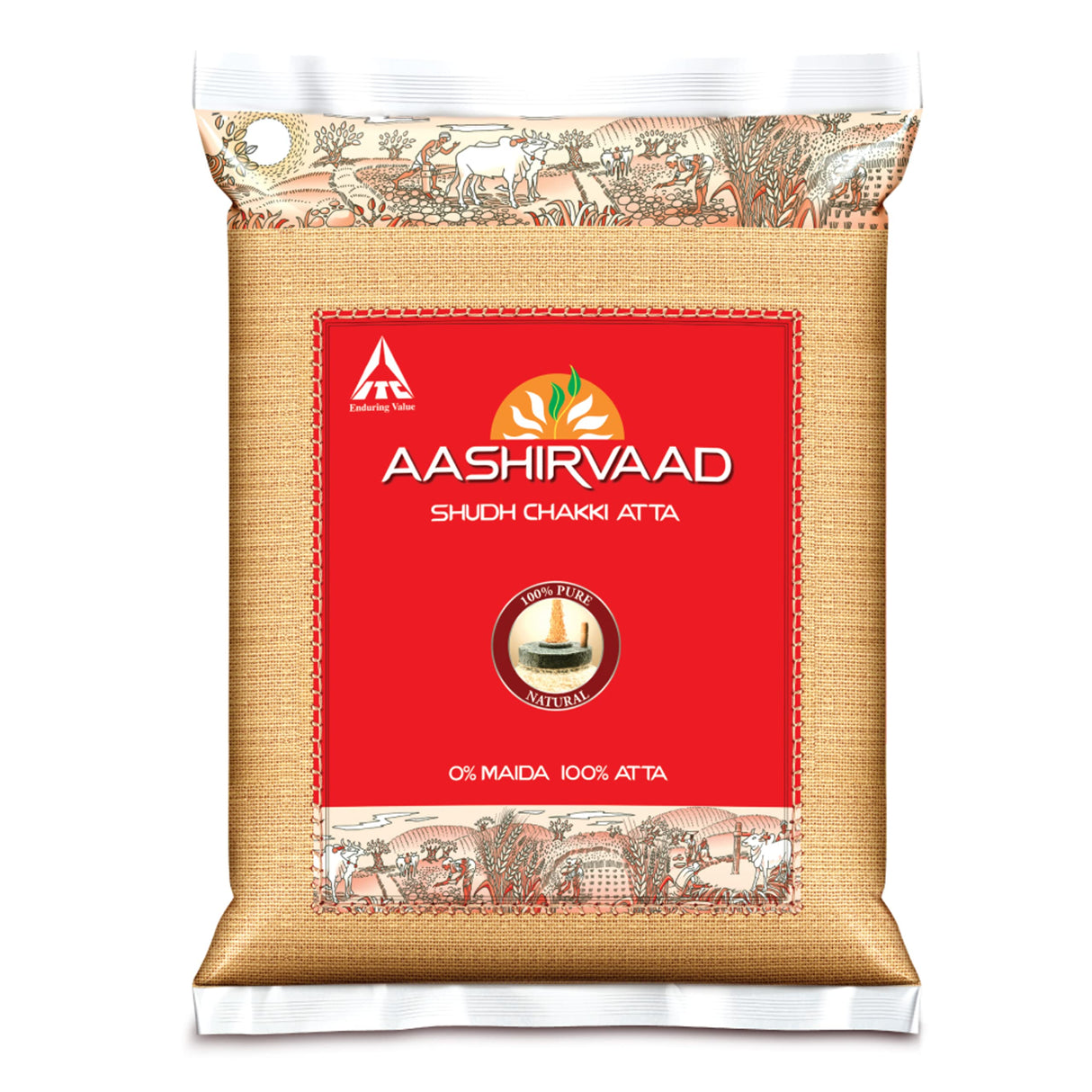 Aashirvaad Whole Wheat Flour / Chakki Atta 22lb / 10Kg