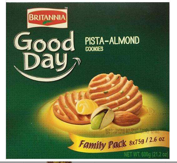 Britannia Good day Pista Almond Family Pack 600g