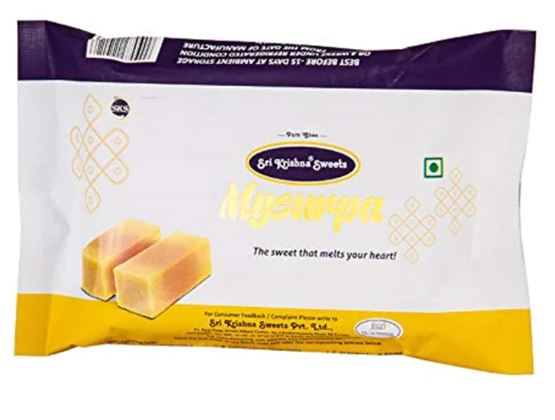 Sri Krishna Sweets Mysurpak 250g - Air Shipped from India