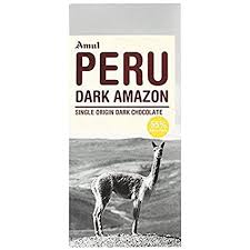 Amul  Peru Single Orgin Dark Chocolate 125g