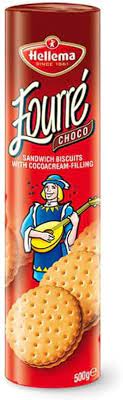 Hellema Fourre Choco Sandwich Biscuits 500g