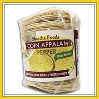 Shastha Coin Appalam  Pepper 100g