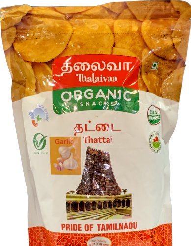 Thalaivaa Organic Garlic Thattai 170g