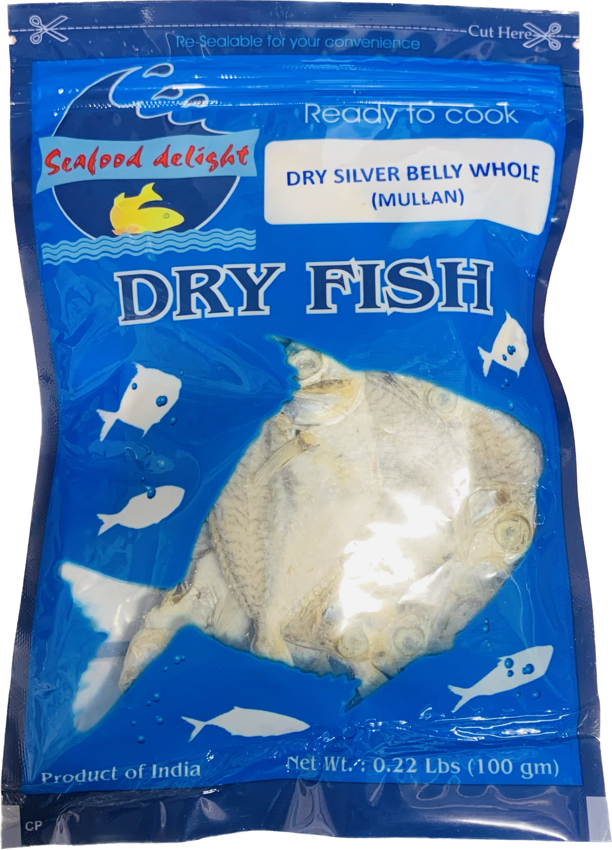 Daily Delight Dry Fish - Silver Belly ( Mullan  ) 100gm