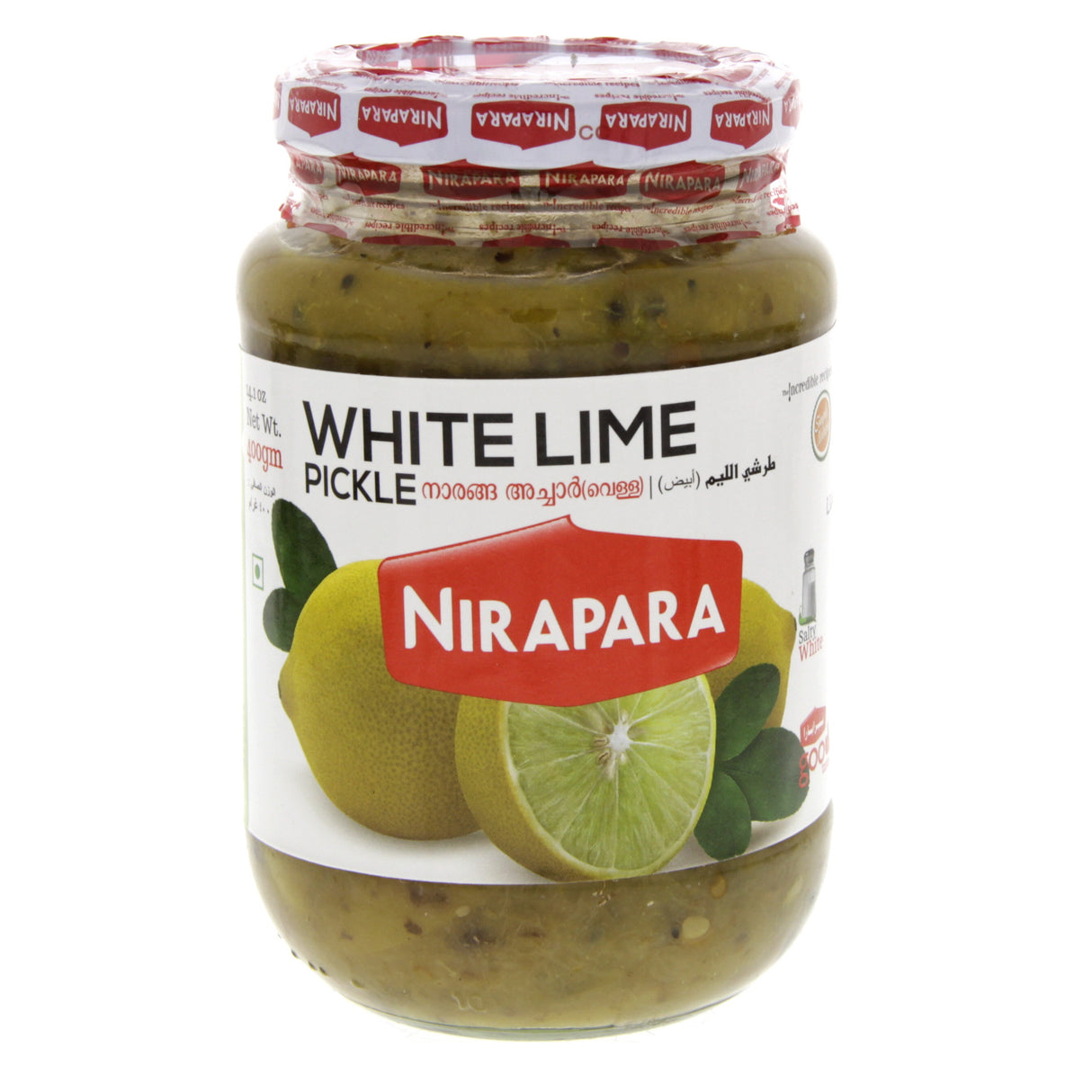 Nirapara White  Lime Pickle 400gm