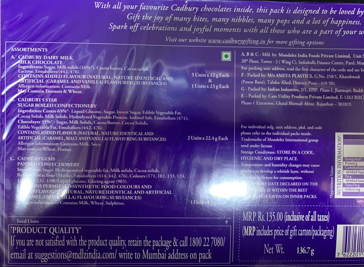 Cadbury Celebrations 136g