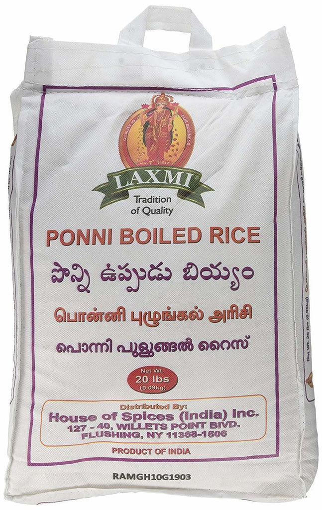 Laxmi Ponni Boiled RICE 20 LB