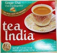 Tea India Chai Ginger 10pkts 163 gm
